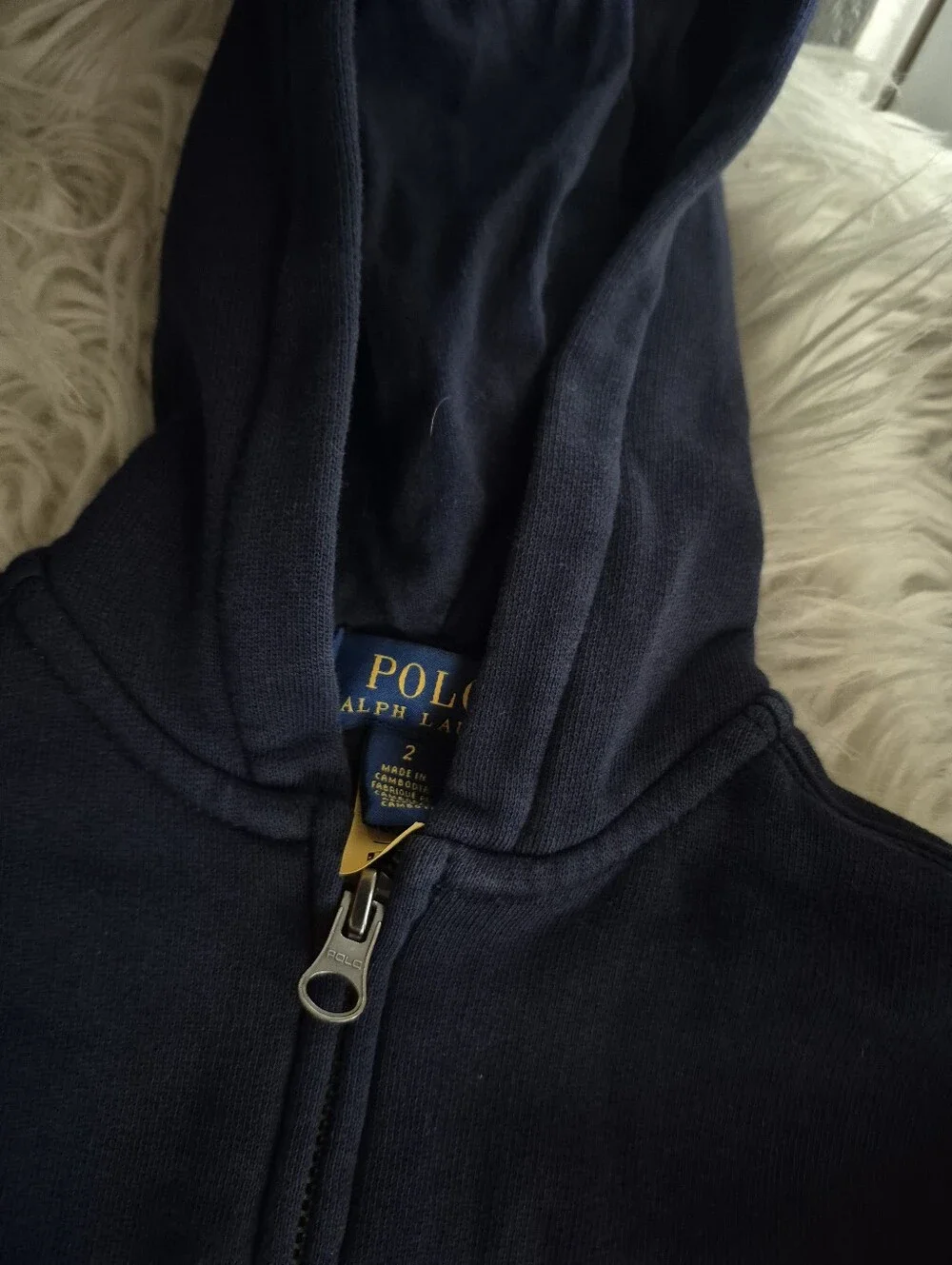 Polo by Ralph Lauren Navy Hoodie and Joggers Set with Red Pony